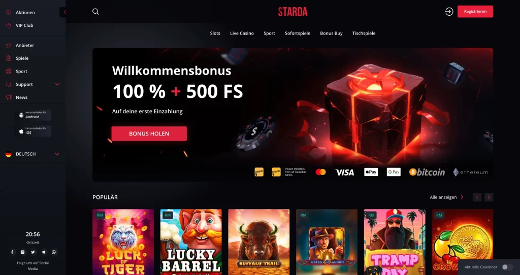 starda casino promo code bestandskunden