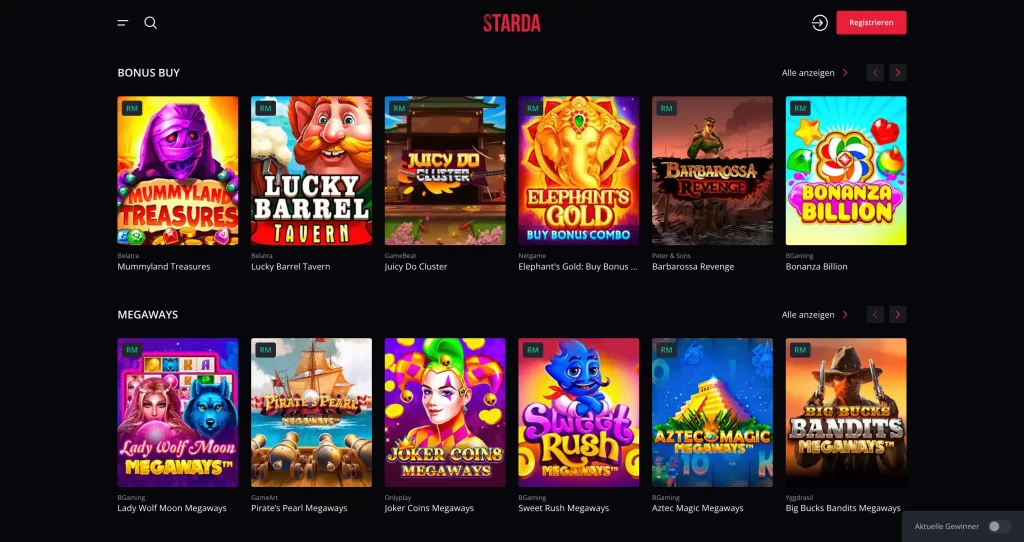 starda casino login